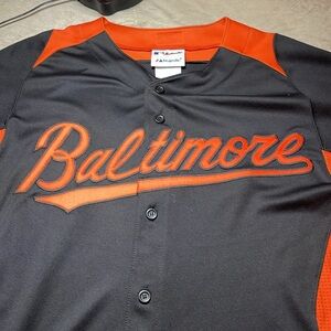 Baltimore Orioles Majestic™️ Authentic Cool Base Black Jersey Size Medium